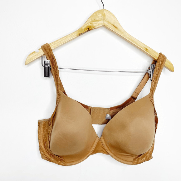 FENTY X SAVAGE Underwire lace accent bra tan womens 38DD - Picture 2 of 6